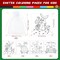 20 Sets Easter Activity for Kids 20 Pcs Easter Coloring Page with 20 Pack Coloring Pencils and Organza Bags